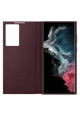 Чохол-книжка Samsung Smart Clear View Cover для Samsung Galaxy S22 Ultra SM-S908 Burgundy (EF-ZS908CEEGRU)