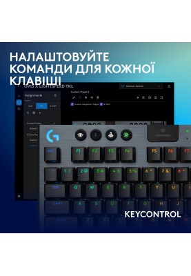 Клавiатура бездротова Logitech G915 X Lightspeed TKL Wireless Clicky Black (920-012757)