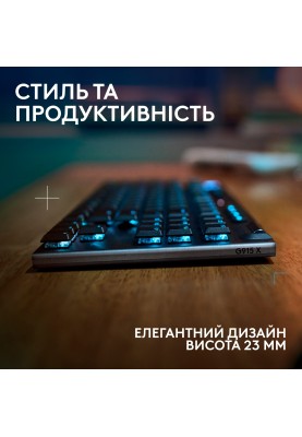 Клавiатура бездротова Logitech G915 X Lightspeed TKL Wireless Clicky Black (920-012757)