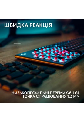 Клавiатура бездротова Logitech G915 X Lightspeed Wireless Clicky Black (920-012709)