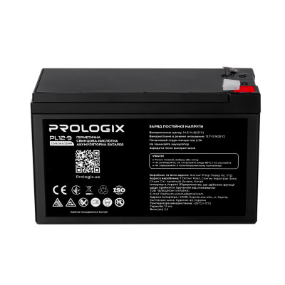 Акумуляторна батарея Prologix 12V 9AH (PL12-9) AGM Акумуляторна батарея Prologix 12V 9AH (PL12-9) AGM