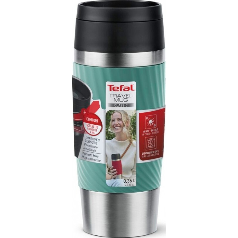 Термочашка Tefal Travel Mug Classic Twist 360 мл Green (N2024310)