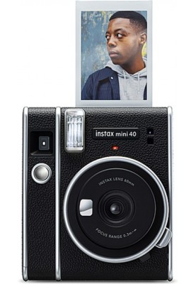 Фотокамера миттєвого друку Fujifilm Instax Mini 40 Black (16696863)