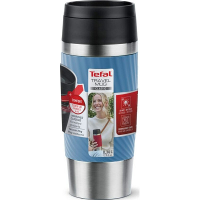 Термочашка Tefal Travel Mug Classic Twist 360 мл Blue (N2024510)