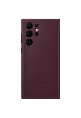 Чохол-накладка Samsung Leather Cover для Samsung Galaxy S22 Ultra SM-S908 Burgundy (EF-VS908LEEGRU)