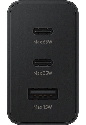 Мережевий зарядний пристрій Samsung Trio 65W Black (EP-T6530NBEGEU)