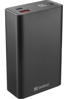 Універсальна мобільна батарея Sandberg Travel Powerbank 20000mAh PD 65W Black (420-95)