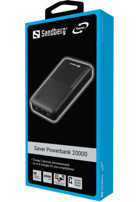 Універсальна мобільна батарея Sandberg Saver 20000mAh Black (320-42)