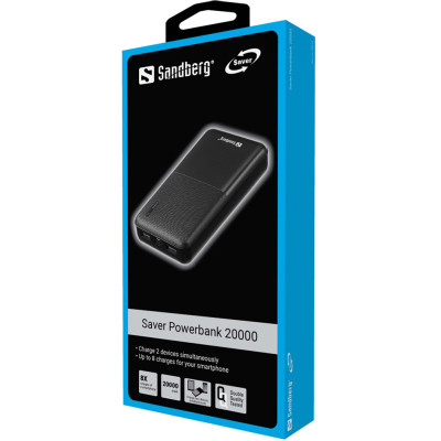 Універсальна мобільна батарея Sandberg Saver 20000mAh Black (320-42)