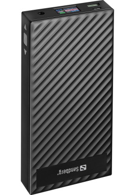 Універсальна мобільна батарея Sandberg AlwaysOn Powerbank 30000mAh DC+PD 120W Black (420-88)