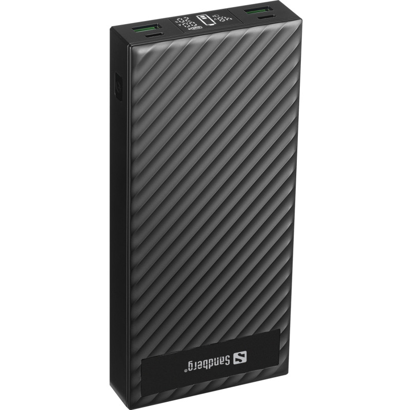 Універсальна мобільна батарея Sandberg Powerbank 30000mAh PD 100W Black (420-87)