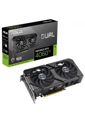 Відеокарта GF RTX 4060 Ti  16GB GDDR6 Dual EVO Asus (DUAL-RTX4060TI-16G-EVO)