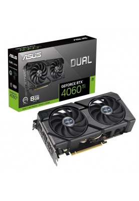 Відеокарта GF RTX 4060 Ti  8GB GDDR6 Dual Evo Asus (DUAL-RTX4060TI-8G-EVO)