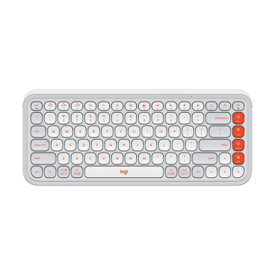 Клавiатура бездротова Logitech Pop Icon Keys Off White (920-013072)