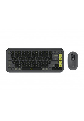 Комплект (клавіатура, миша) бездротовий Logitech Pop Icon Combo Graphite (920-013156)