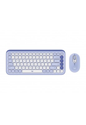 Комплект (клавіатура, миша) бездротовий Logitech Pop Icon Combo Lilac (920-013078)