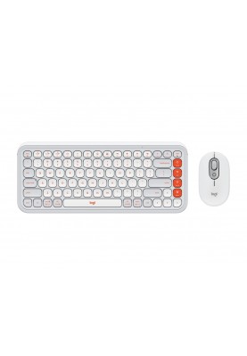 Комплект (клавіатура, миша) бездротовий Logitech Pop Icon Combo Off White (920-013141)