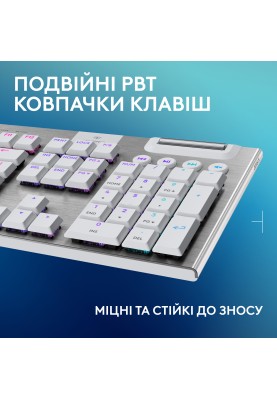 Клавiатура бездротова Logitech G915 X Lightspeed Wireless Tactile White (920-012690)