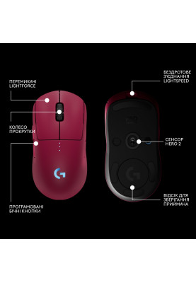 Миша бездротова Logitech G Pro 2 Lightspeed Pink (910-007309)