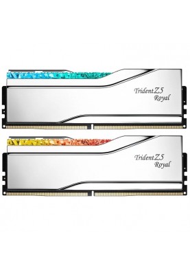 Модуль пам`ятi DDR5 2x16GB/6400 G.Skill Trident Z5 Royal Silver (F5-6400J3239G16GX2-TR5S)