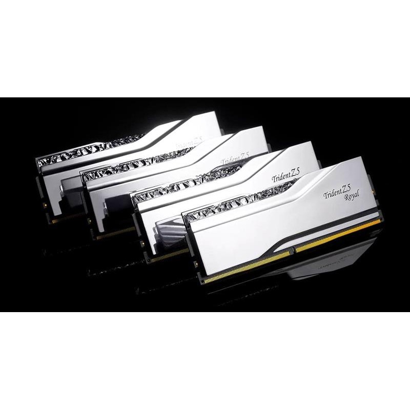 Модуль пам`ятi DDR5 2x16GB/6400 G.Skill Trident Z5 Royal Silver (F5-6400J3239G16GX2-TR5S)