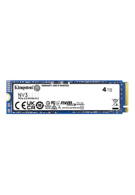 Накопичувач SSD 4TB M.2 NVMe Kingston NV3 M.2 2280 PCIe Gen4.0 x4 (SNV3S/4000G)