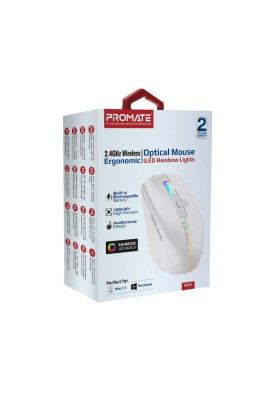 Миша бездротова Promate Kitt White