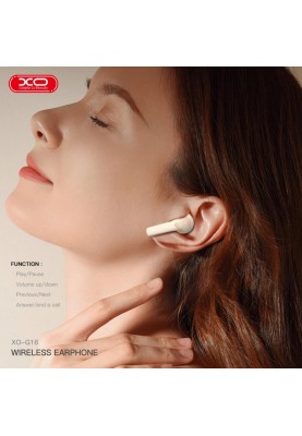 Bluetooth-гарнітура XO G16 ENC TWS White (XO-G16WH)