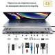 Концентратор-підставка USB-C XoKo AC-1400 (XK-AC1400-SL)