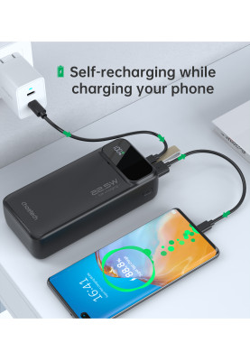 Універсальна мобільна батарея Choetech B730 30000mAh Black (B730-BK)