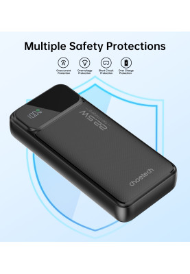 Універсальна мобільна батарея Choetech B729 20000mAh Black (B729-BK)