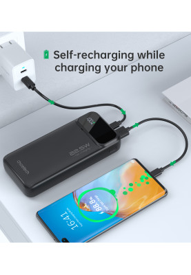 Універсальна мобільна батарея Choetech B729 20000mAh Black (B729-BK)