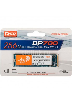 Накопичувач SSD  256GB Dato DP700 PCIe Gen3x4 (DP700SSD-256GB)