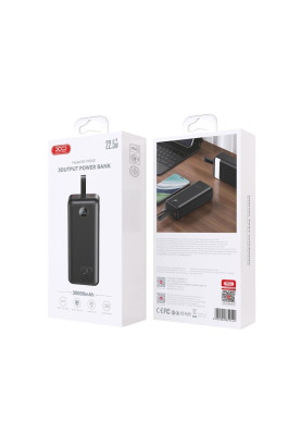 Універсальна мобільна батарея XO PR240 30000mAh Black (PR240.black)