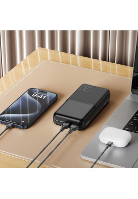 Універсальна мобільна батарея XO PR252 20000mAh Black (PR252.black)