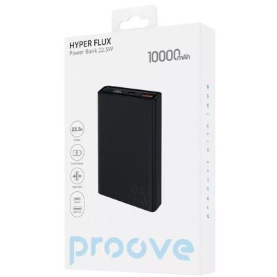 Універсальна мобільна батарея Proove Hyper Flux 22.5W 10000mAh Black (PBH120120001)
