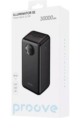 Універсальна мобільна батарея Proove Illuminator SE 22.5W 20000mAh Black (PBIL20212201)