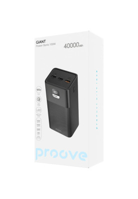 Універсальна мобільна батарея Proove Giant Lite 22.5W 40000mAh Black (PBGI20312201)