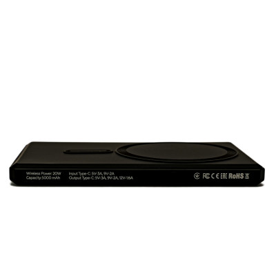 Універсальна мобільна батарея BePhone K5 5000 mAh MagSafe Black 15W (BP-K5-BK)