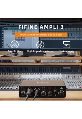 Аудіоінтерфейс Fifine (Ampli3)