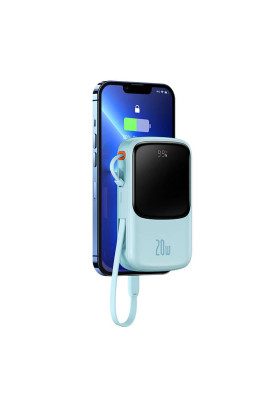 Універсальна мобільна батарея Baseus Qpow Pro 10000mAh, 20W, Blue (PPQD020003)