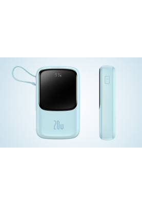 Універсальна мобільна батарея Baseus Qpow Pro 10000mAh, 20W, Blue (PPQD020003)