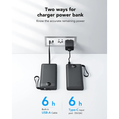 Універсальна мобільна батарея Veger C10 10000mAh, Black (1283126526848)