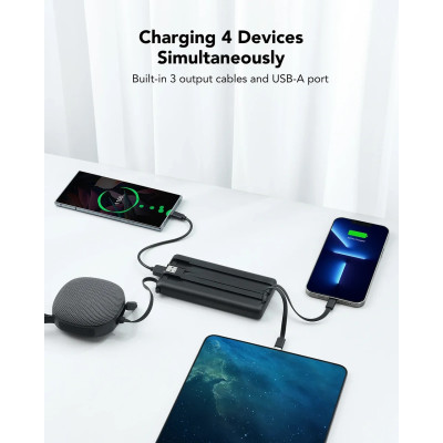 Універсальна мобільна батарея Veger C10 10000mAh, Black (1283126526848)
