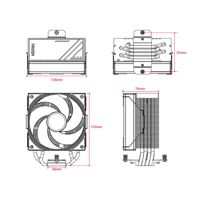 Кулер процесорний ID-Cooling Frozn A410 SE ARGB