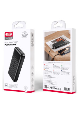 Універсальна мобільна батарея XO PB302 20000mAh Black
