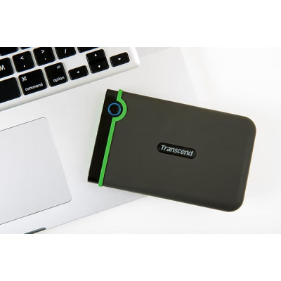 Накопичувач зовнiшнiй HDD 2.5" USB 1.0TB Transcend StoreJet 25M3 Iron Gray Slim (TS1TSJ25M3S)