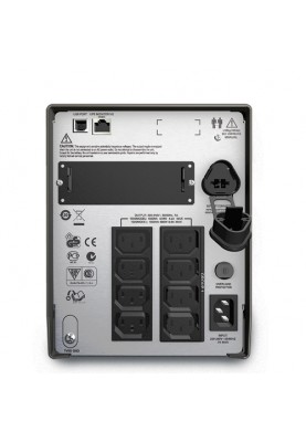 Джерело безперебійного живлення APC Smart-UPS 1500VA LCD, Lin.int., AVR, 8 х IEC, SmartSlot, USB, RJ-45, метал (SMT 1500I)