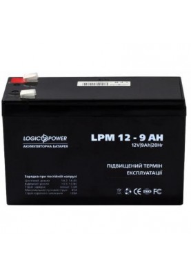 Акумуляторна батарея LogicPower 12V 9AH (LPM 12 - 9 AH) AGM