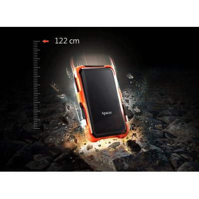 Зовнішній жорсткий диск 2.5" USB 1.0TB Apacer AC630 Black/Orange (AP1TBAC630T-1) Зовнішній жорсткий диск 2.5" USB 1.0TB Apacer AC630 Black/Orange (AP1TBAC630T-1)